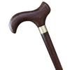 SEVEEZ Wooden Walking Cane for Older Adults, Ergonomic Handle, Non-Slip, Lightweight, Dark Brown, 87 cm view 2