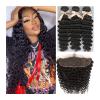 Brazilian Deep Wave Human Hair Bundles with Free-Part Closure, 3 Bundles view 1