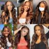 Brazilian Human Hair Body Wave Bundles with 4x4 Lace Closure, Color #4 view 2