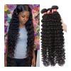 Deep Wave Brazilian Virgin Human Hair Bundles, 8–30 in, Natural Black view 1