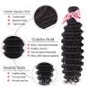 Deep Wave Brazilian Virgin Human Hair Bundles, 8–30 in, Natural Black view 4