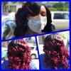 Brazilian Body Wave Ombre Human Hair Bundles with Lace Closure, 1B/Burgundy view 4