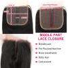 Peruvian Bone-Straight Human Hair Bundles with 5x5x1 Lace Closure view 3