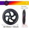 GHARAZ 12-Inch Manual Wheelchair Rear Wheel, 12 x 1.75, Non-Pneumatic, Anti-Slip (Black, 1 pc) view 4