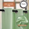 Privacy Blackout Curtain 120 x 200 cm (H x W), Grommet Panel, Soft and Lightweight, Green, 1 Piece view 2