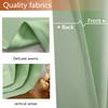Privacy Blackout Curtain 120 x 200 cm (H x W), Grommet Panel, Soft and Lightweight, Green, 1 Piece view 3