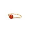 Faceted Crystal Ring - Red Agate view 1