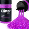 Hemway Purple Holographic Microfine Glitter, 125 g / 4.4 oz view 1