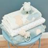 Nattou Cotton and Polyester Bedding Set, Crocodile and Bear, Reversible Design, Duvet Cover 140 x 100 cm, Pillowcase 40 x 60 cm, Romeo, Jules and Sally, Light Blue view 2
