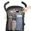 Stroller Organizer Bag with Large Mesh Storage Compartment, Gray view 1