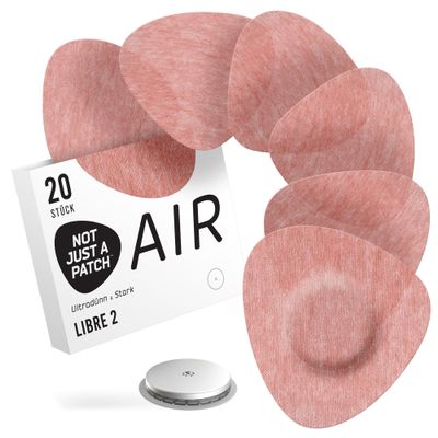 Not Just a Patch Air Freestyle Libre 2 Sensor Patch, 20-Pack, Brown