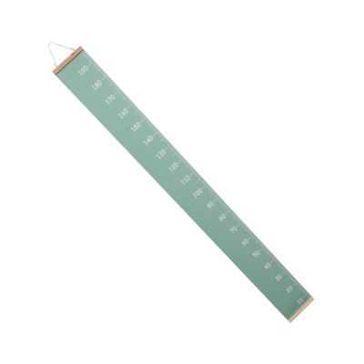 Kids' Height Chart Wall Hanging Ruler, Canvas and Wood, Green
