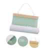 Kids' Height Chart Wall Hanging Ruler, Canvas and Wood, Green view 2