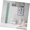 Kids' Height Chart Wall Hanging Ruler, Canvas and Wood, Green view 4