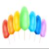 4 x 100 g Flavored Sugar Set for Cotton Candy: Apple, Banana, Strawberry & Blueberry view 4