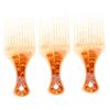 LALAFINA 3-Piece Hair Pick Comb Set for Curly Hair, Coffee Color view 1