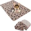 PcBbGa Washable Pet Pee Pad, Waterproof Reusable Dog Urine Mat, Non-Slip, Coffee, 45 x 60 cm view 2