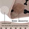 PcBbGa Washable Pet Pee Pad, Waterproof Reusable Dog Urine Mat, Non-Slip, Coffee, 45 x 60 cm view 3
