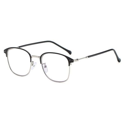 FREAZE Round Photochromic Progressive Multifocus Reading Glasses, Blue-Light Computer Glasses, Fashion Eyewear for Women and Men, 1.0–3.5 (Silver, 1.5)