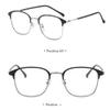 FREAZE Round Photochromic Progressive Multifocus Reading Glasses, Blue-Light Computer Glasses, Fashion Eyewear for Women and Men, 1.0–3.5 (Silver, 1.5) view 2