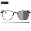 FREAZE Round Photochromic Progressive Multifocus Reading Glasses, Blue-Light Computer Glasses, Fashion Eyewear for Women and Men, 1.0–3.5 (Silver, 1.5) view 3