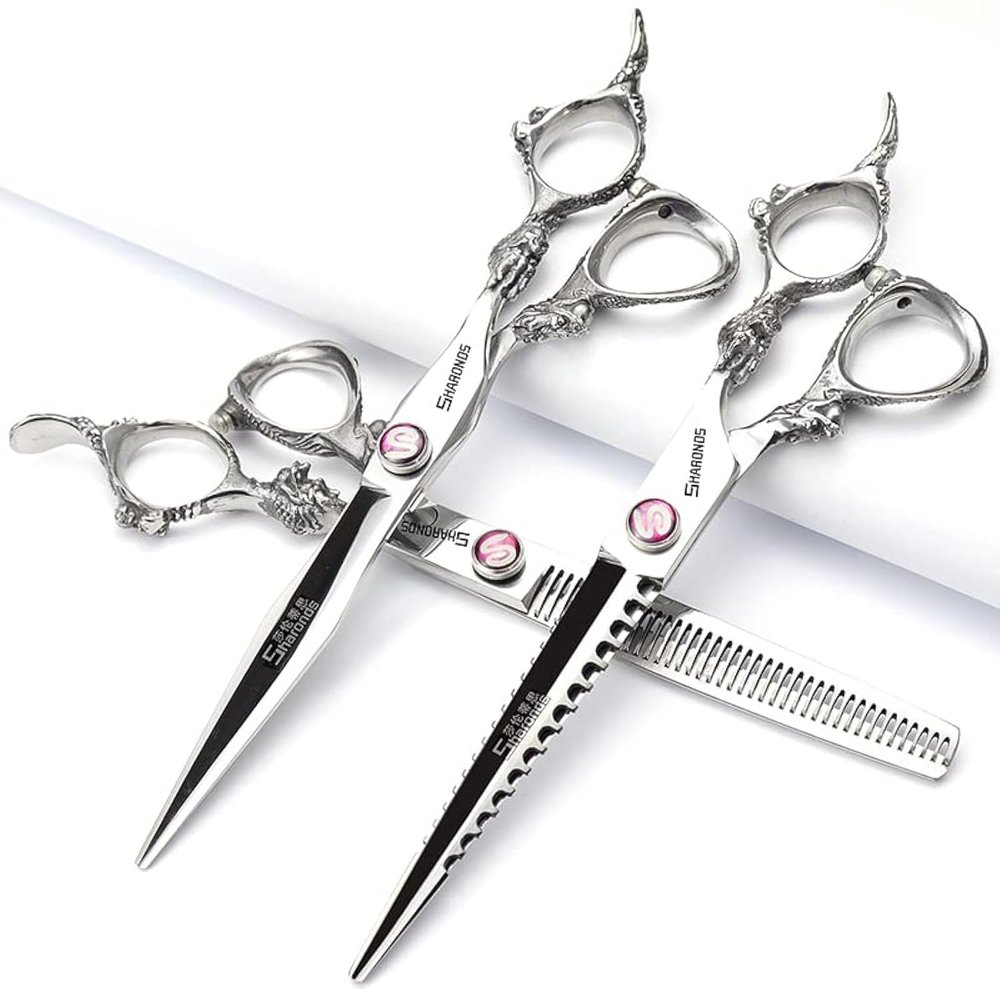 Professional Hairdressing Scissors, 45 cm, 50 cm, 22.9 cm, 3-Piece Set