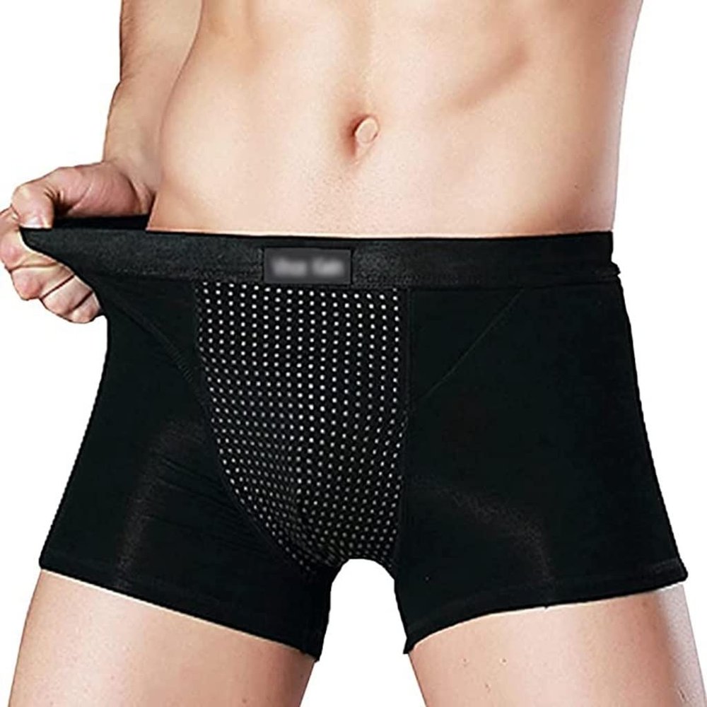 XSION Men's Magnetic Therapy Boxer Briefs, 5-Pack, Size 4XL