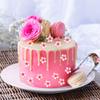 100 Edible Cherry Blossom Cupcake Toppers view 2