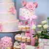 100 Edible Cherry Blossom Cupcake Toppers view 4