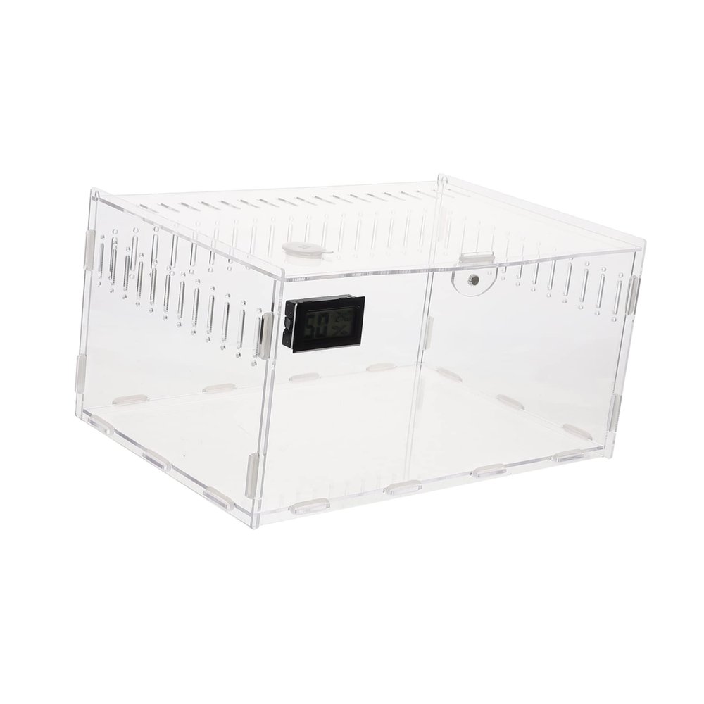 Transparent Acrylic Reptile Breeding Box with Ventilation Holes