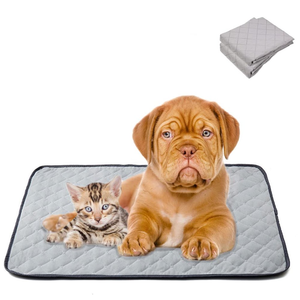 PAPIEEED 2-Pack Washable Waterproof Reusable Dog Training Pads