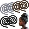 Hoteam Flexible Ponytail Holders for Thick, Curly Hair and Dreadlocks, Black, Gray and Brown view 1