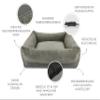 CAZO Harmony Dog or Cat Bed, 120 x 95 x 26 cm, Interior 80 x 60 cm, Size XL, Gray, L6910/D view 3