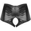 iiniim Women's Wetlook Open String Briefs view 1