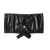 iiniim Women's Wetlook Open String Briefs view 4