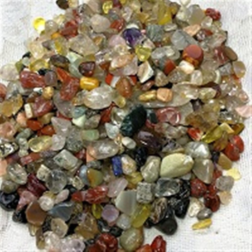 KESHUI 500 g Mixed Gemstone Chips, Aventurine, Agate & Crystals for Chakras