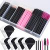 Disposable Makeup Applicator Set with Puffs, Mascara Wands, Lip Applicators and Liner Brushes view 1