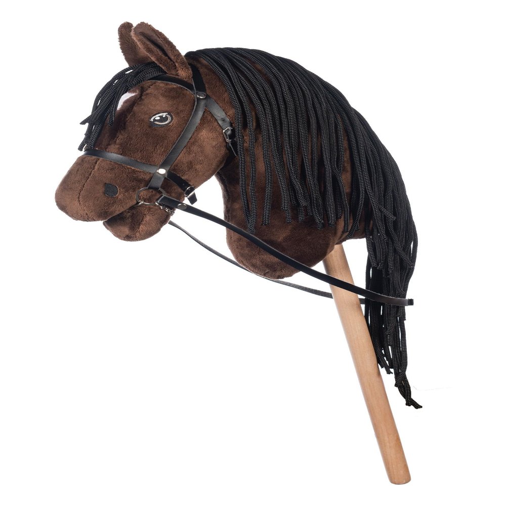 HKM Kids Hobby Horse with Bridle, Brown, 40 cm