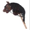 HKM Kids Hobby Horse with Bridle, Brown, 40 cm view 2