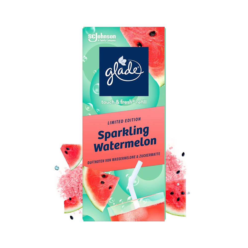 Glade Touch & Fresh Refill, Sparkling Watermelon, 1-Pack (10 mL)