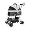 ACiyD Pet Dog Stroller for Medium Dogs and Cats - Pink view 1