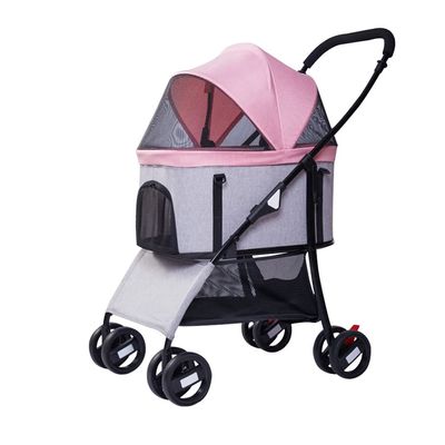 2-in-1 Lightweight Pet Stroller and Carrier Backpack, Blue