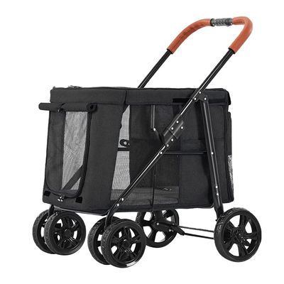 Large Dog Stroller, Premium Pet Stroller, Luxury 4-Wheel Foldable Pet Stroller for Cats, Dogs, and More