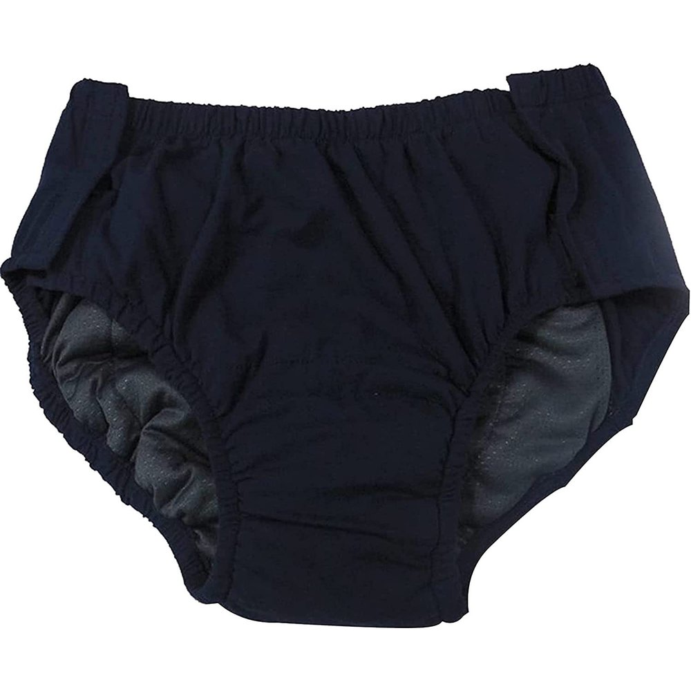 MOLKKI Women's Incontinence Underwear, Buttoned Incontinence Briefs, Adult Diaper Cover Shorts, Blue, S