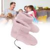 Fockety Heated Foot Warmer Slippers, Warm Breathable Non-Slip Flannel USB-Powered Shoes view 2