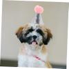 POPETPOP 4-Piece Birthday Hat Set for Dogs and Cats view 4