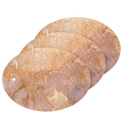 Absorbent Non-Scratch Kitchen Cleaning Sponges, Wood Pulp Cotton, Golden Marble