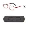 FREAZE Mini Ultra-Thin Reading Glasses for Women, Lightweight Metal Frame, Blue-Light-Blocking, +3.0, Black view 1