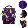 Multifunktionaler wasserdichter Wickelrucksack, großes Fassungsvermögen, psychedelisch, mehrfarbig 9, One Size view 3