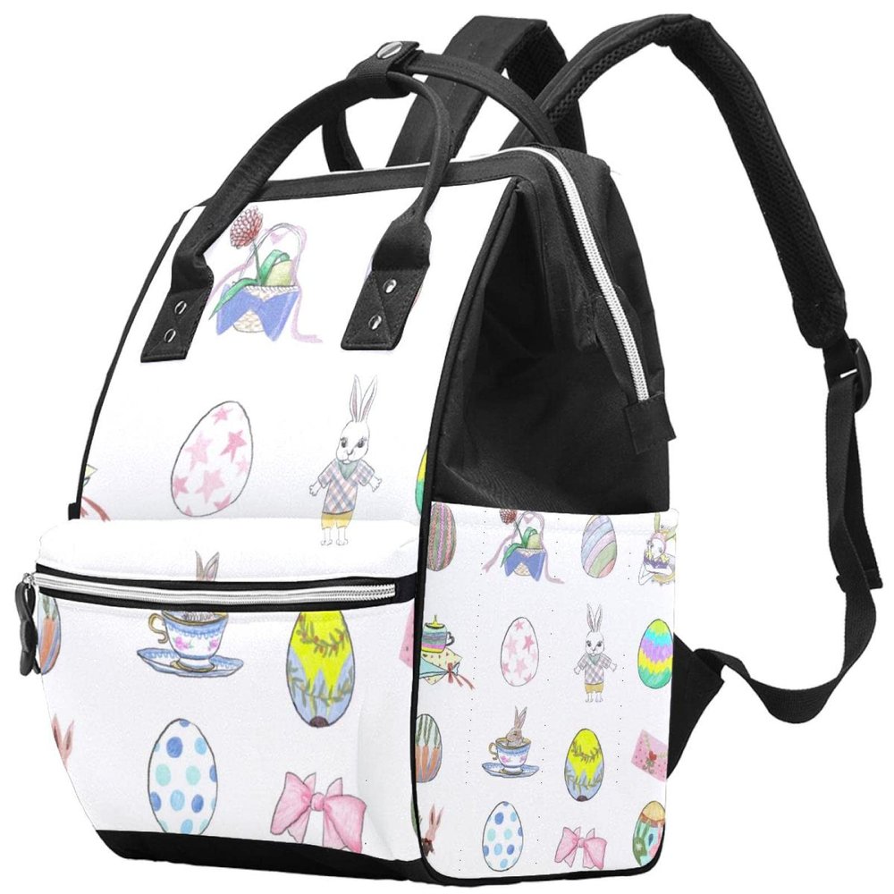 Large-Capacity Multifunctional Waterproof Diaper Bag Backpack for Moms and Dads, Cat, Multicolor 8, One Size